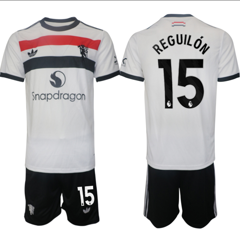 Men 2024-2025 Club Manchester United away white #15 Soccer Jersey->indianapolis colts->NFL Jersey
